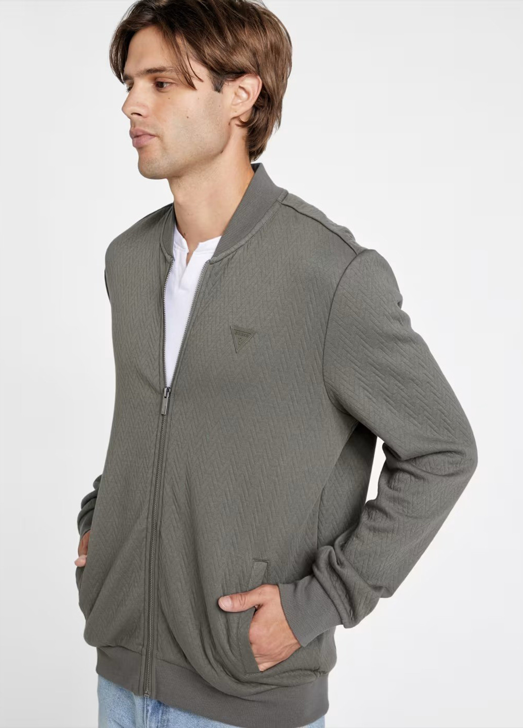 Бомбер Guess на молнии (330225075)