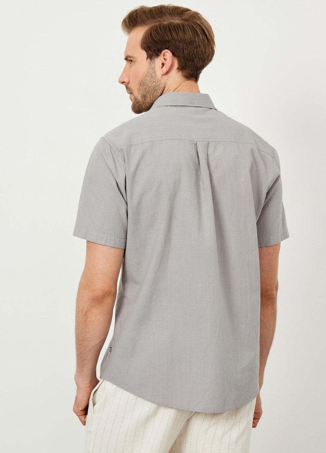 Базова сорочка з коротким рукавом стандартного крою зі 100% бавовни Xint (258902689)