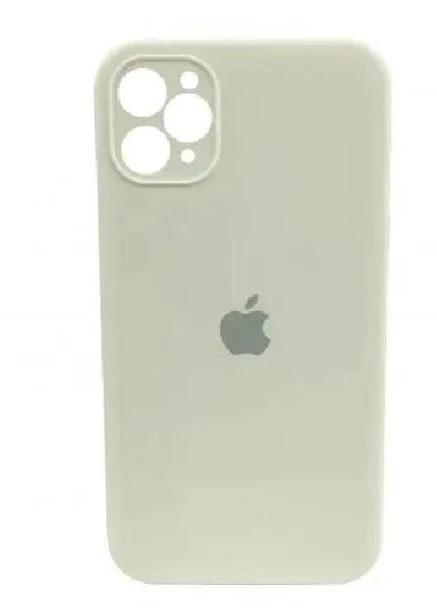 Силиконовый Чехол Накладка с Квадратными Бортиками Silicone Case для iPhone 11 Pro White No Brand (254255651)