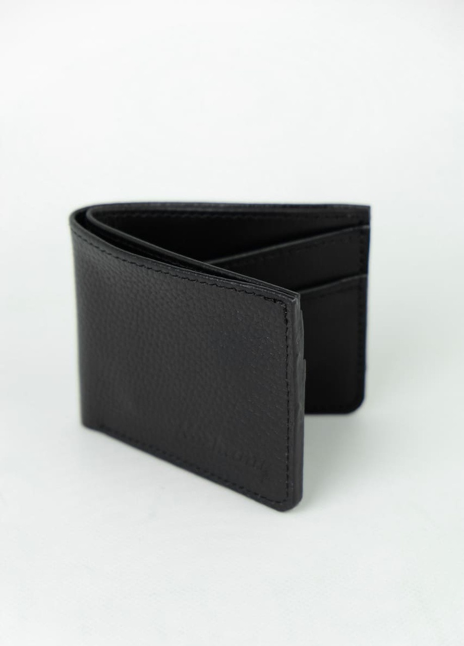 Кожаный бумажник кошелек бифолд Jet черный Kozhanty (252316676)