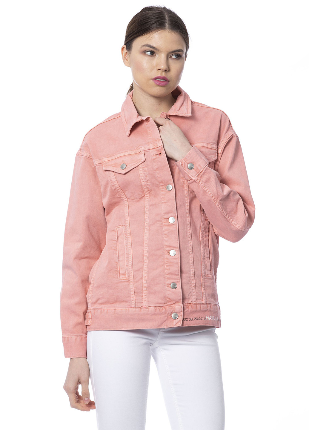 Розовая демисезонная куртка Silvian Heach