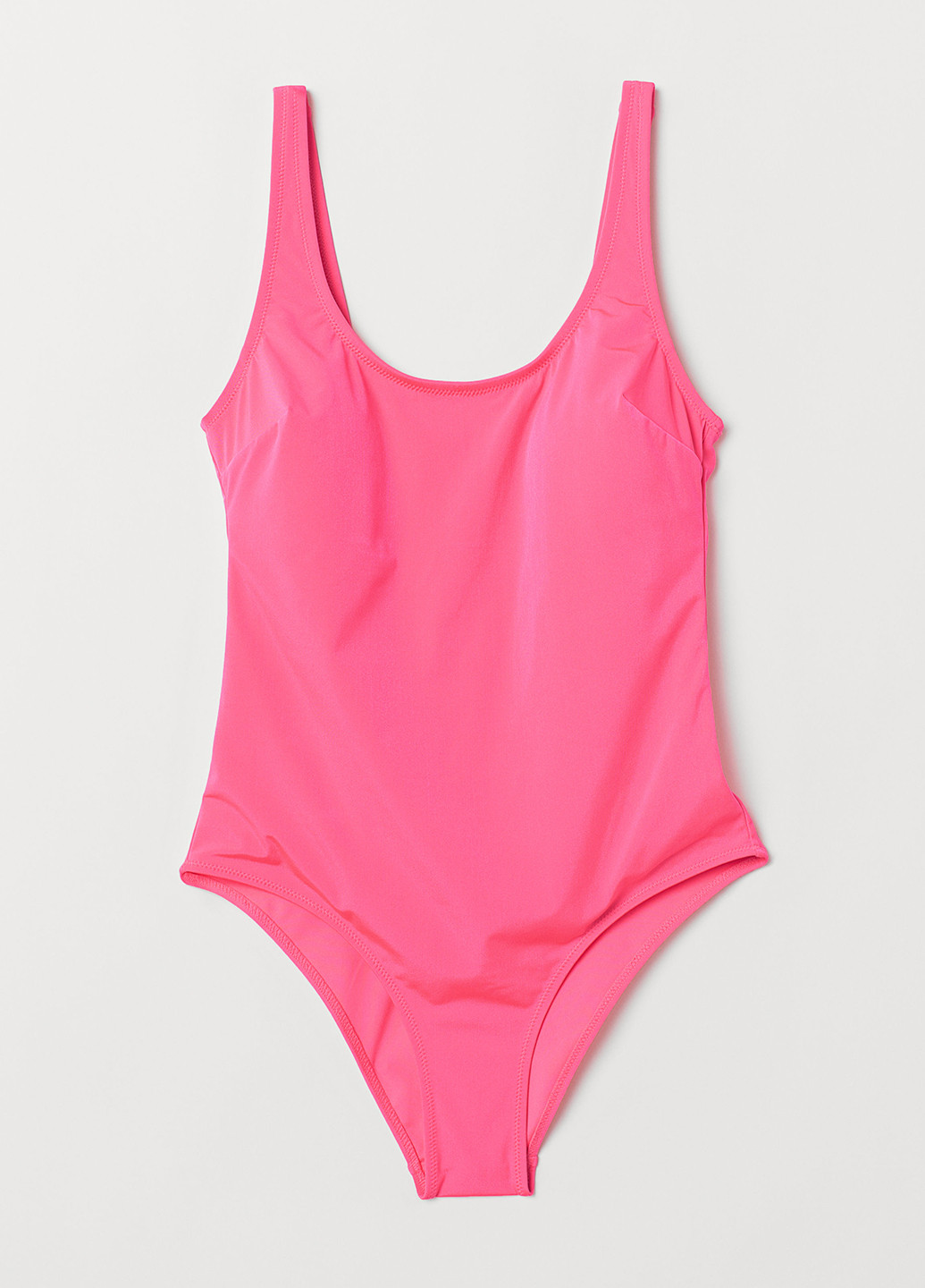 Розовый летний купальник слитный H&M