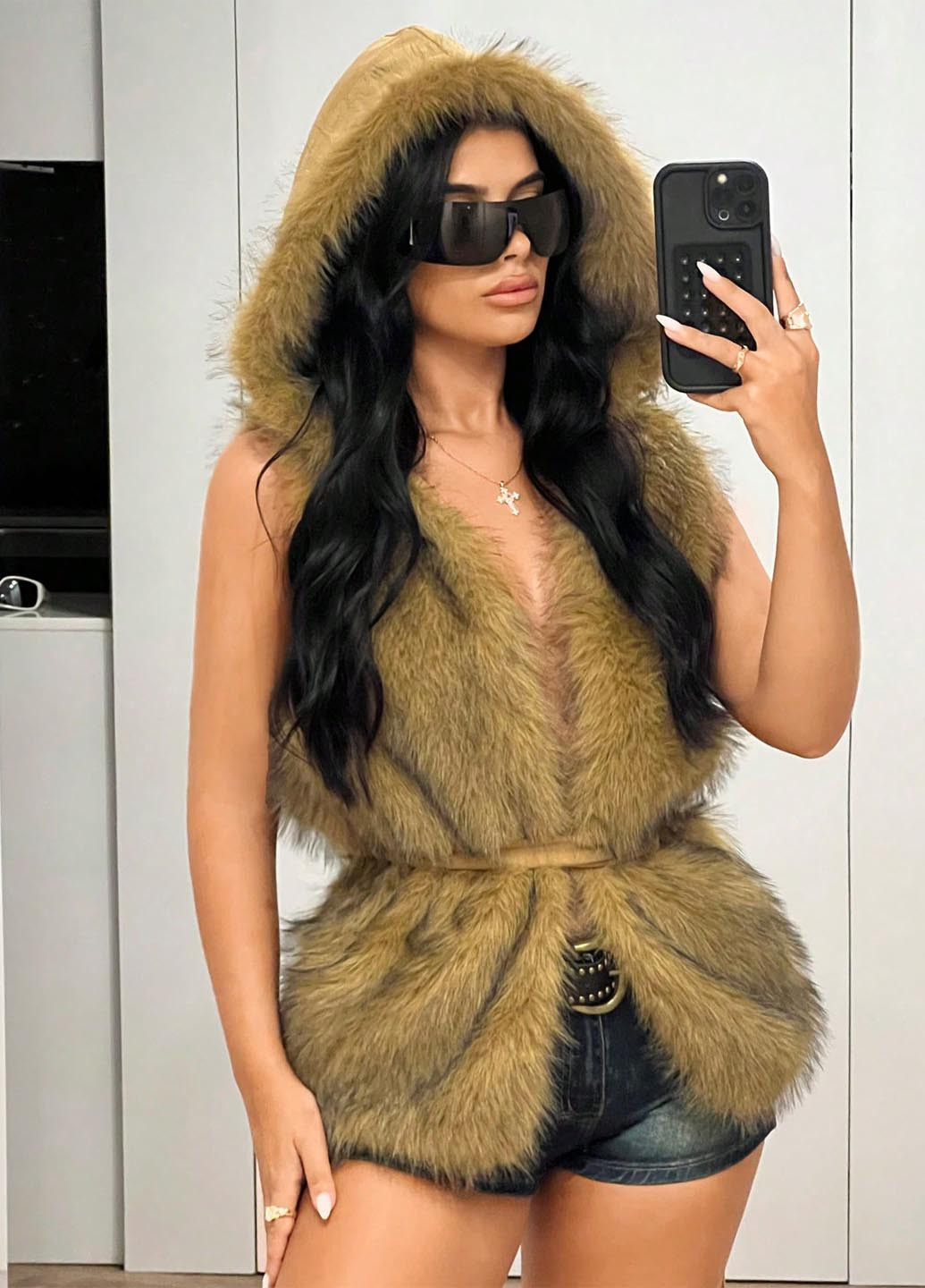 Полушубок SHEIN (346914558)