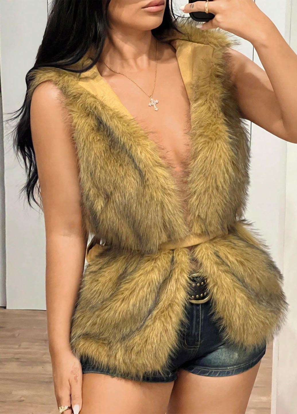 Полушубок SHEIN (346914558)