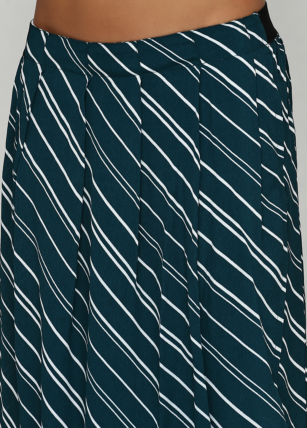 Костюм (блуза, юбка) Imitz юбочный полоска морской волны кэжуал