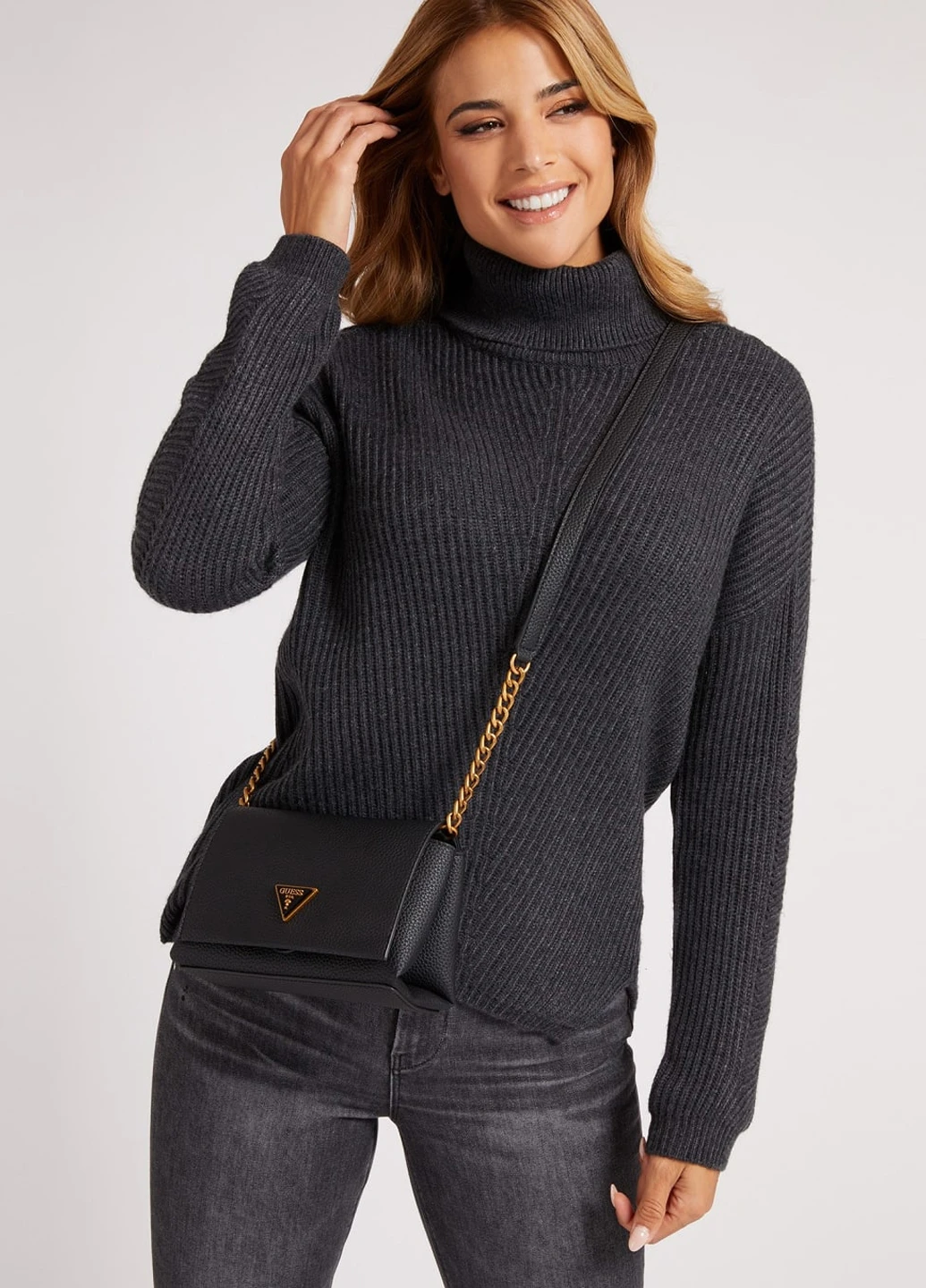 Сумка кросс-боди Guess DOWNTOWN CHIC MINI XBODY FLAP (251444132)
