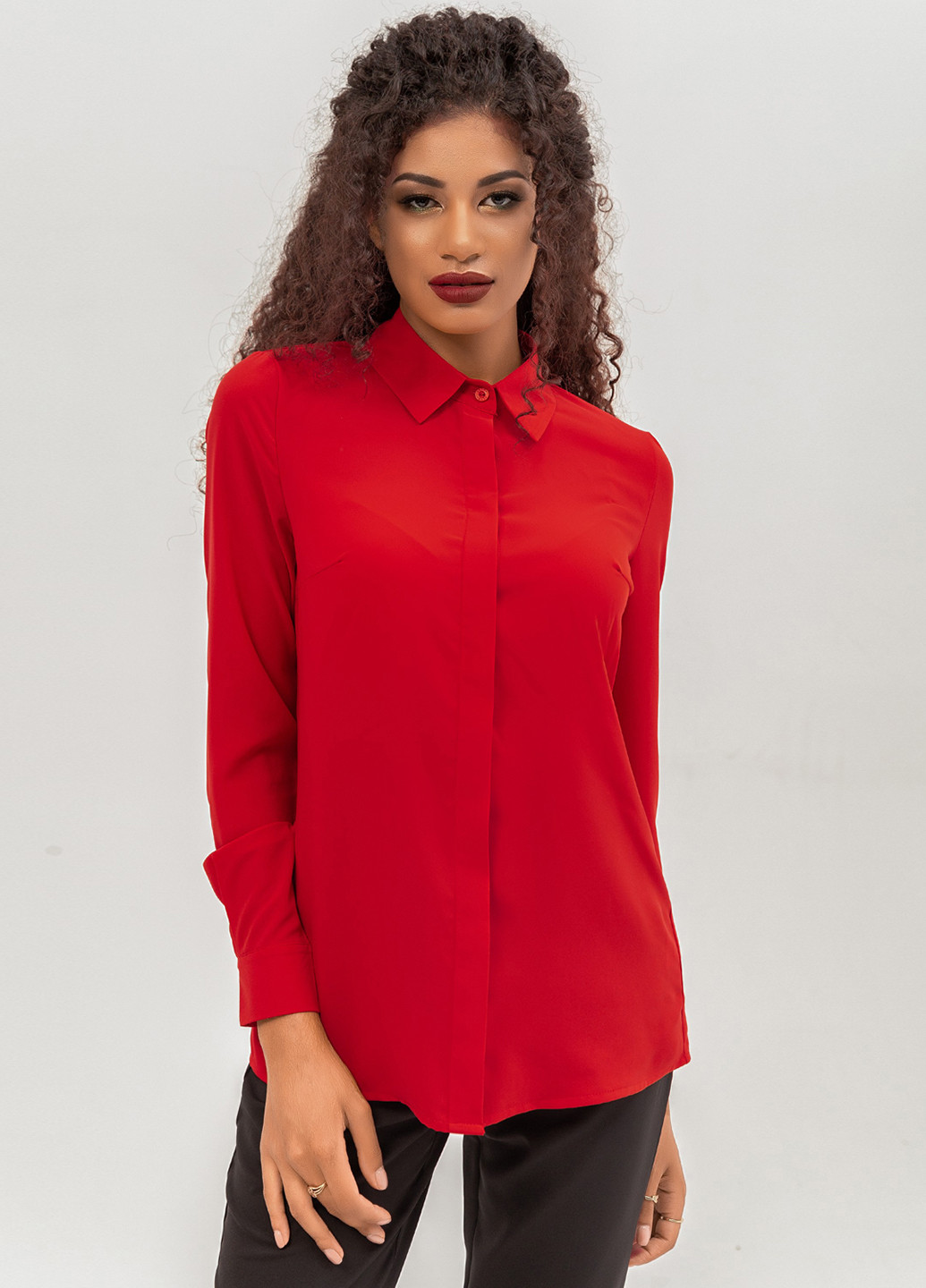 Красная демисезонная блуза Azuri