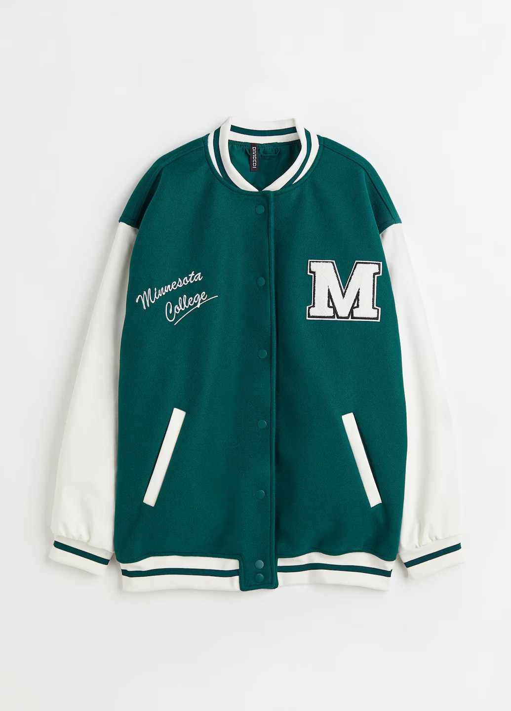 Бомбер H&M бейсбольний на кнопках (322376122)