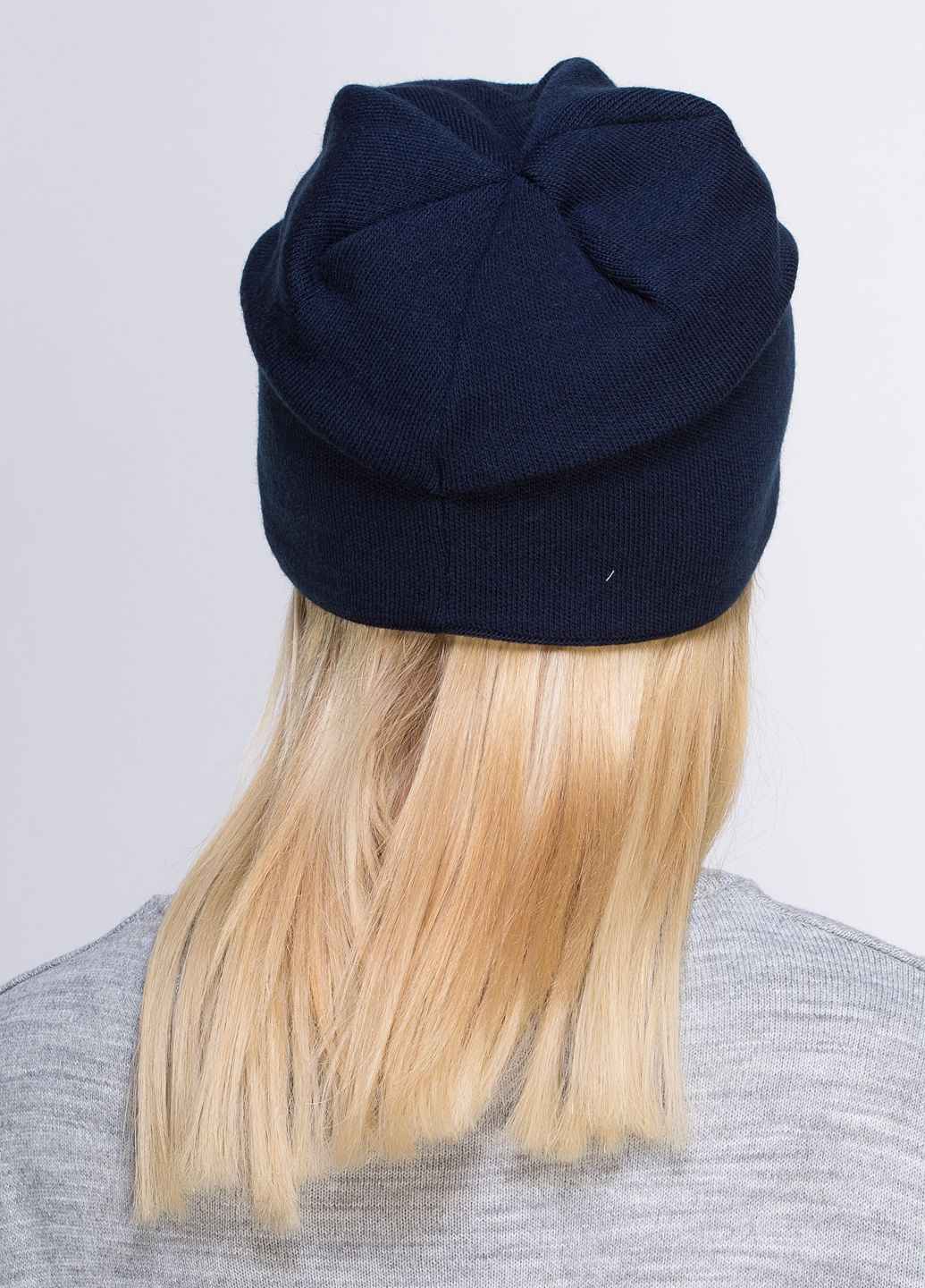 Зимова класична тепла вовняна шапка жіноча на флісовій підкладці 550481 DeMari 45 демари (237903998)