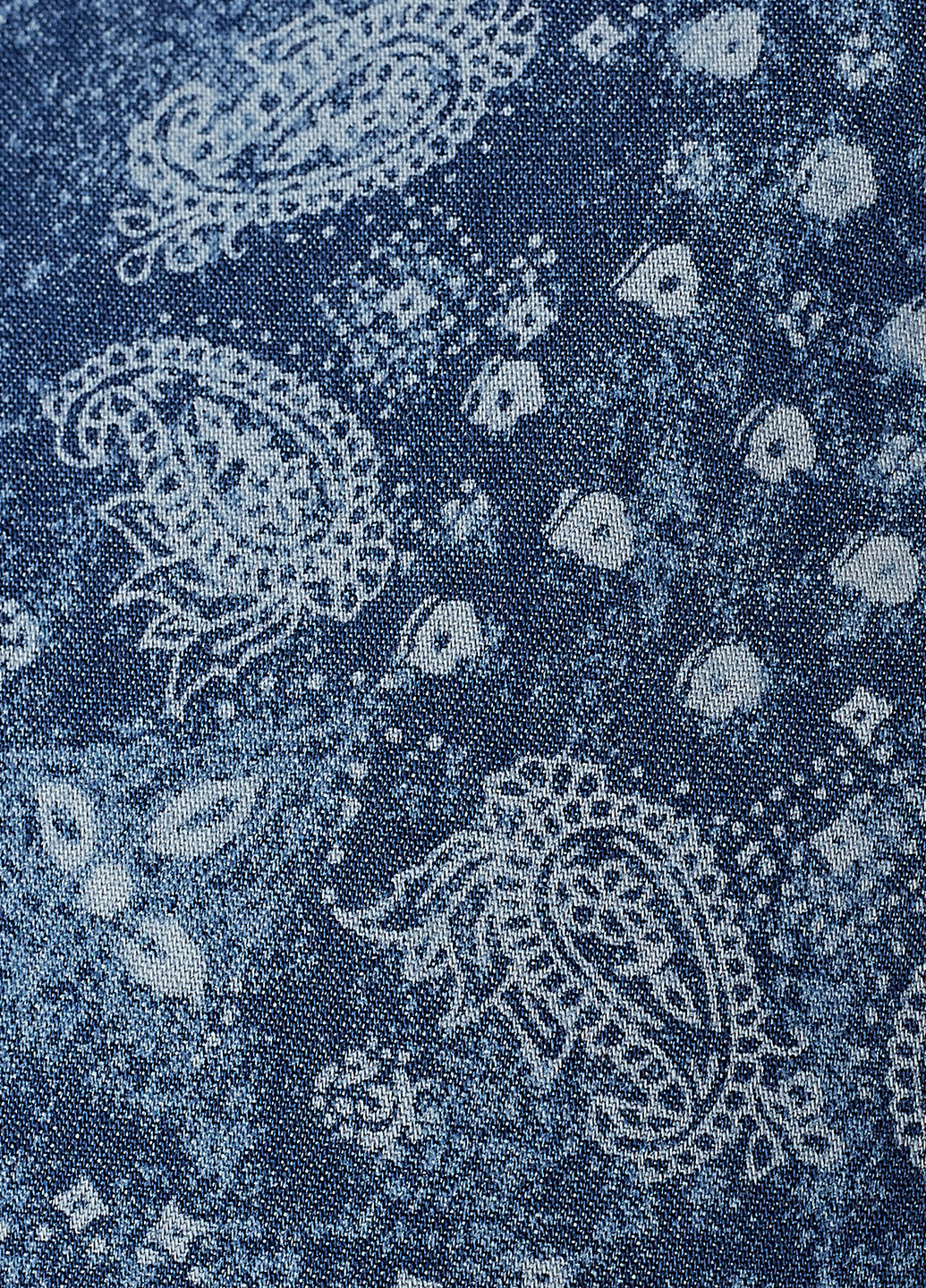 Топ KOTON абстрактный голубой кэжуал хлопок