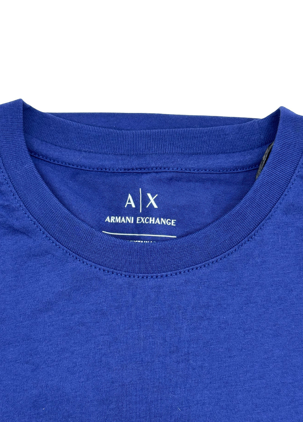 Синяя футболка Armani Exchange