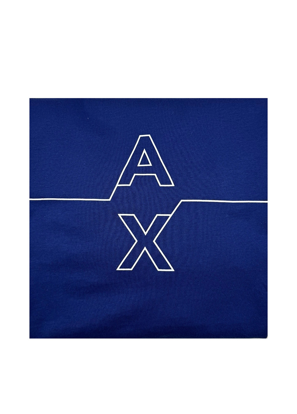 Синяя футболка Armani Exchange