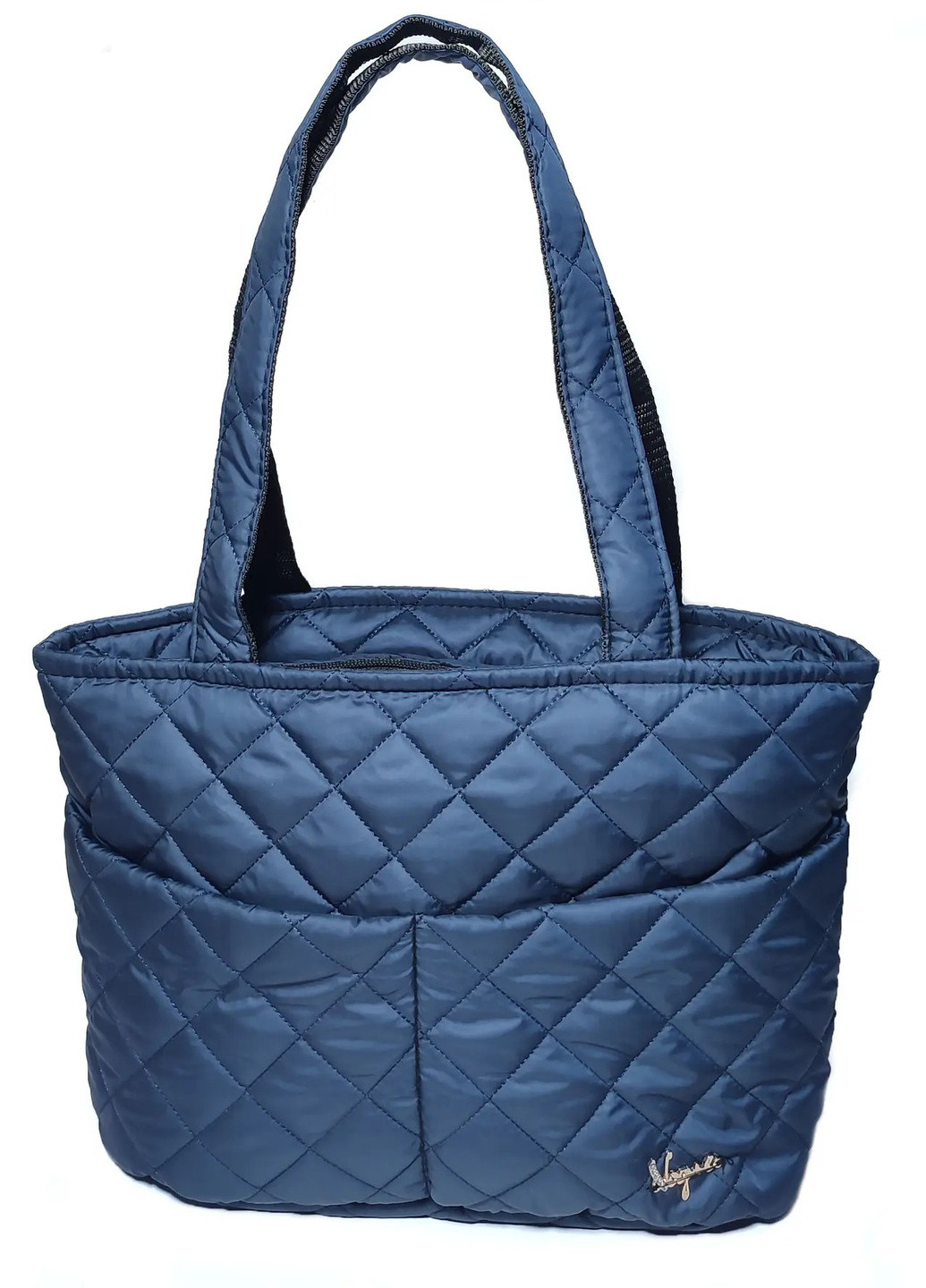 Дутая компактная синяя женская сумочка Корона (251700114)