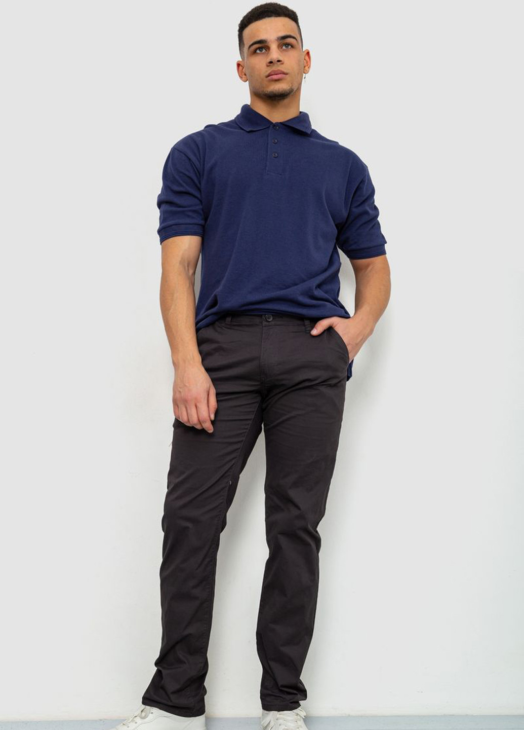 Темно-серые кэжуал демисезонные брюки Ager