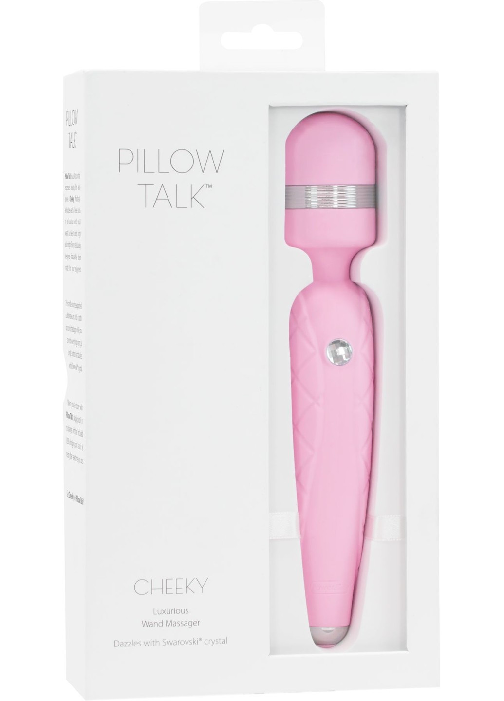 Розкішний вібромасажер - Cheeky Pink з кристалом Swarovsky, плавне підвищення потужності Pillow Talk (254551117)