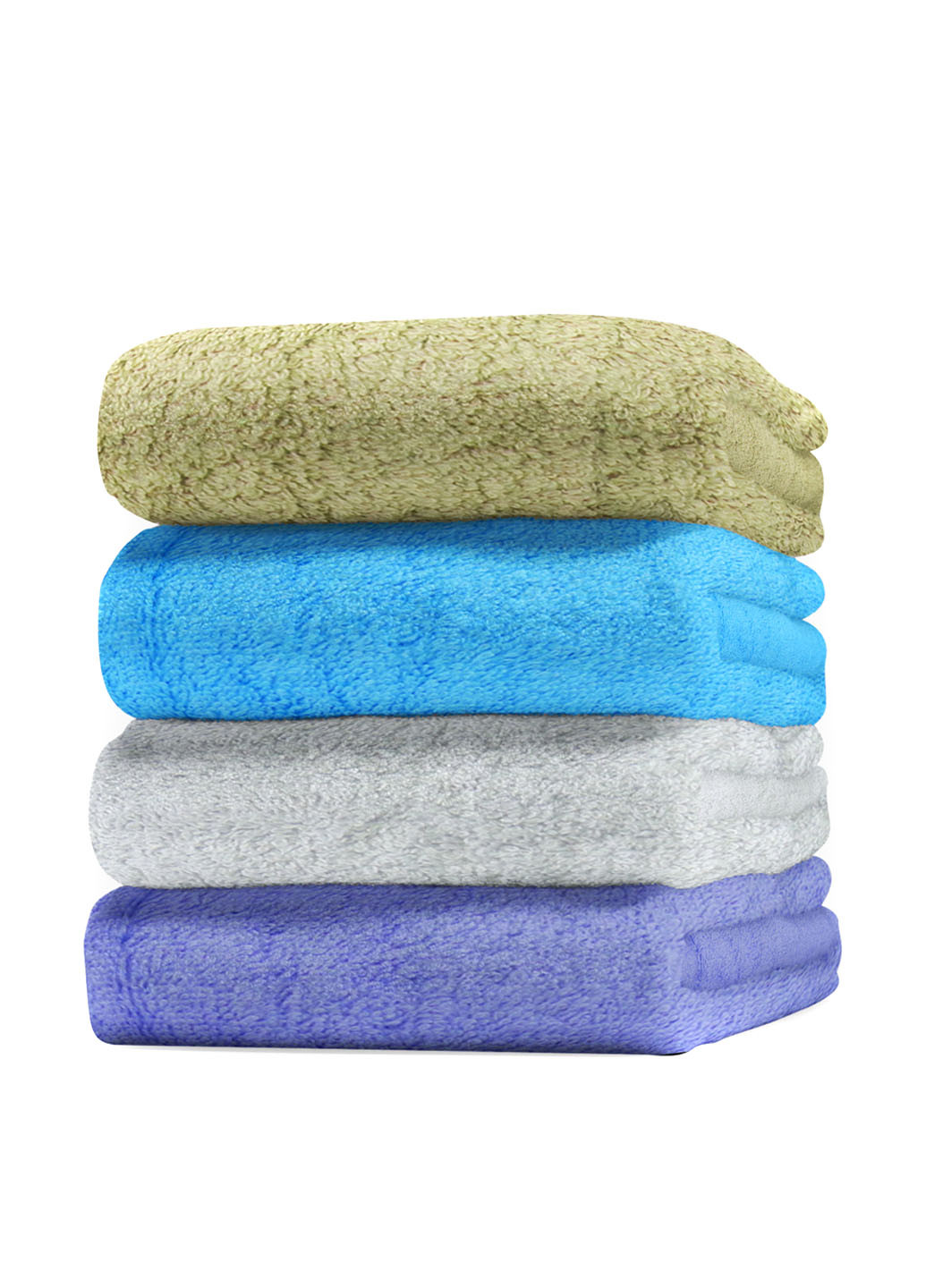 No Brand полотенце, 70х140 см однотонный голубой производство - Турция