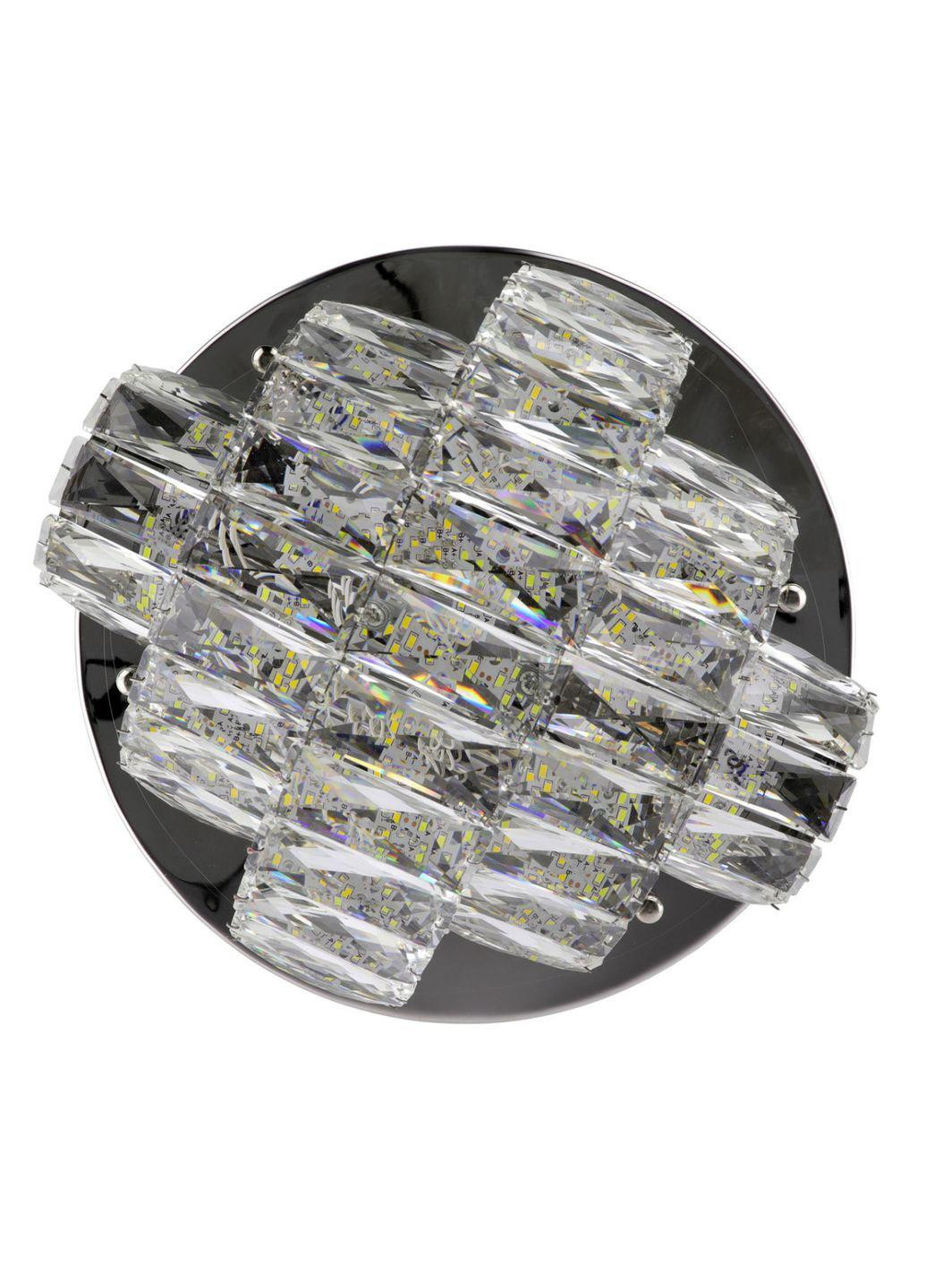 Люстра стельова кришталева LED з пультом C8772/350 Хром 19х35х35 см. Sunnysky (253122257)