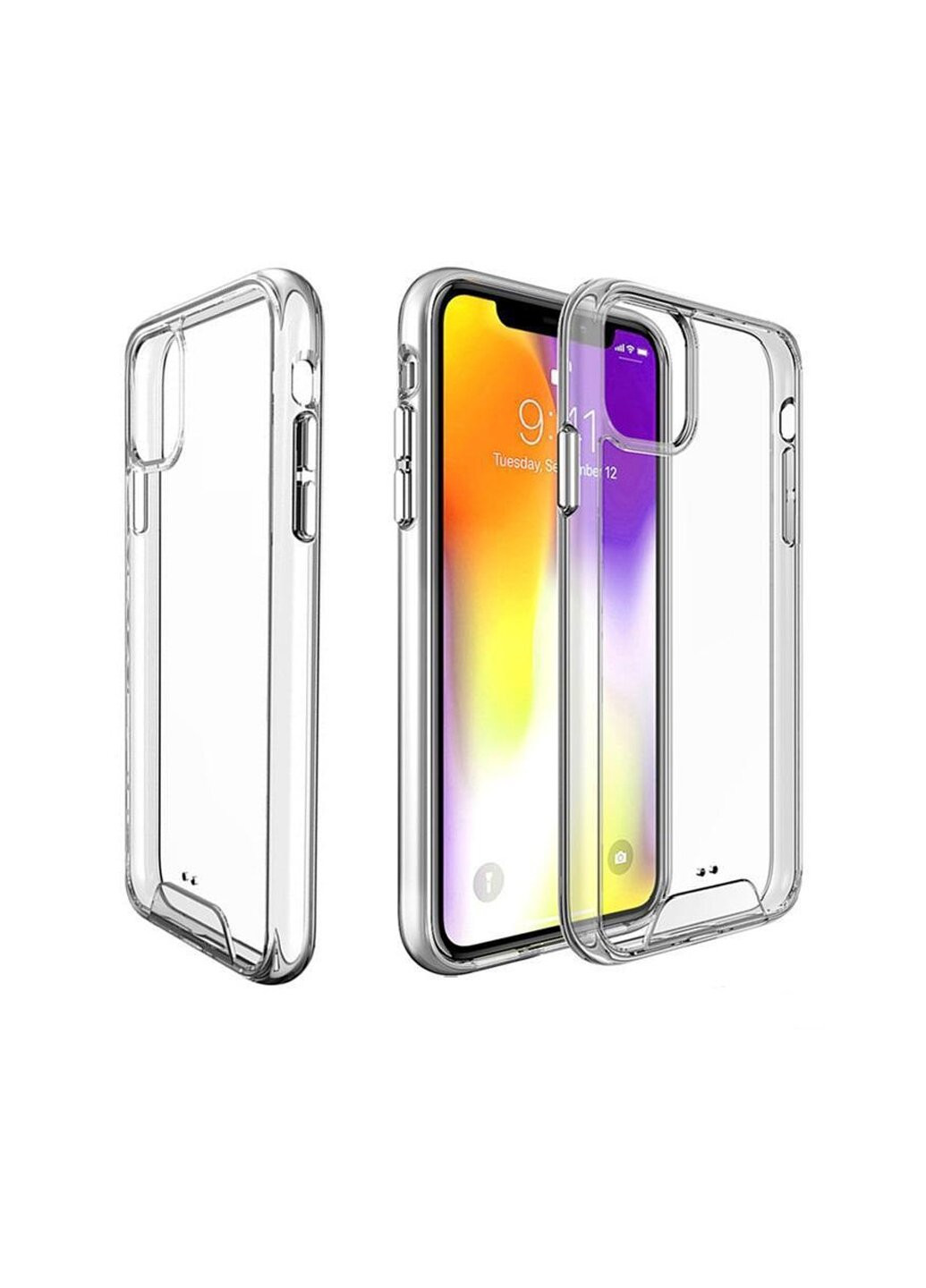 Чехол Case для iPhone 12 Pro прозрачный Clear Space Transparent (220820992)