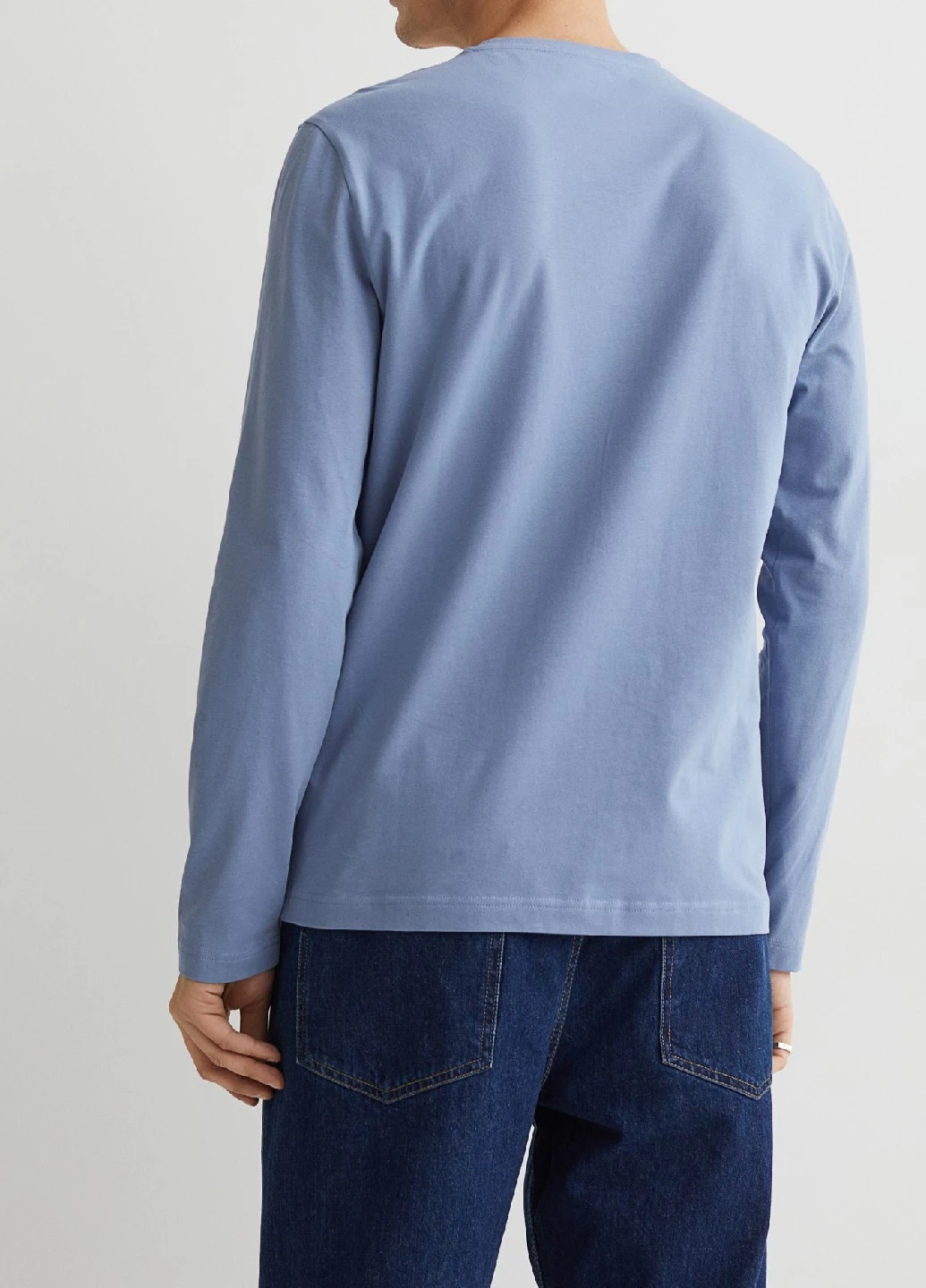 Лонгслів H&M синій кежуали