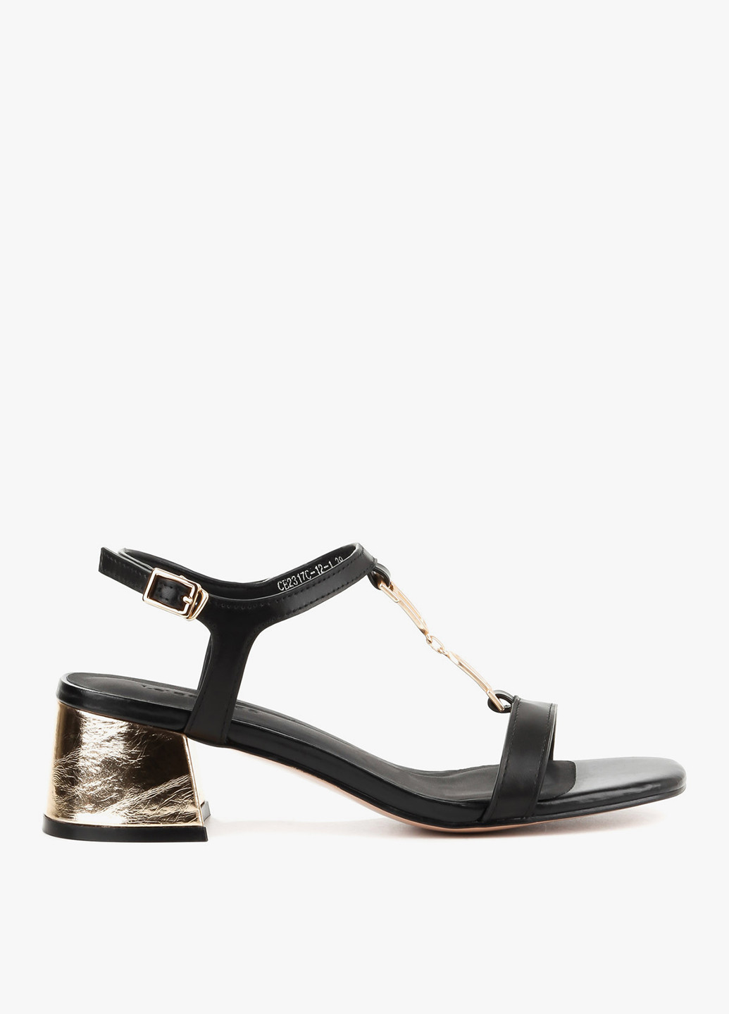 Черные боссоножки Le'BERDES с ремешком