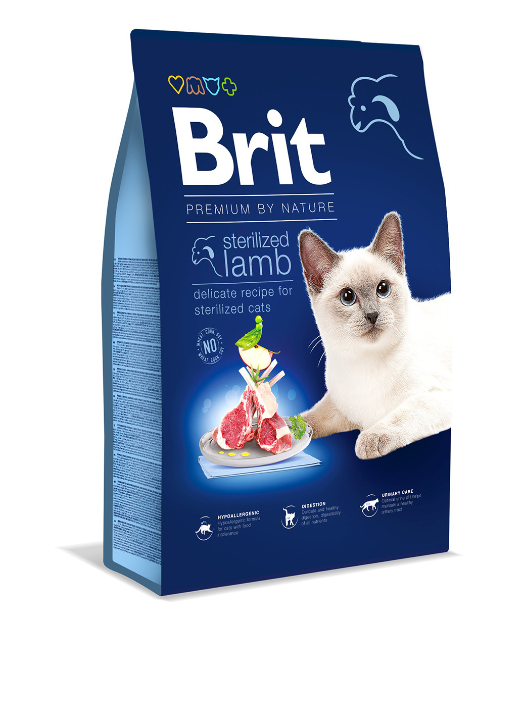 Сухой корм Cat Sterilized Lamb с ягненком, 8 кг Brit Premium (252461480)