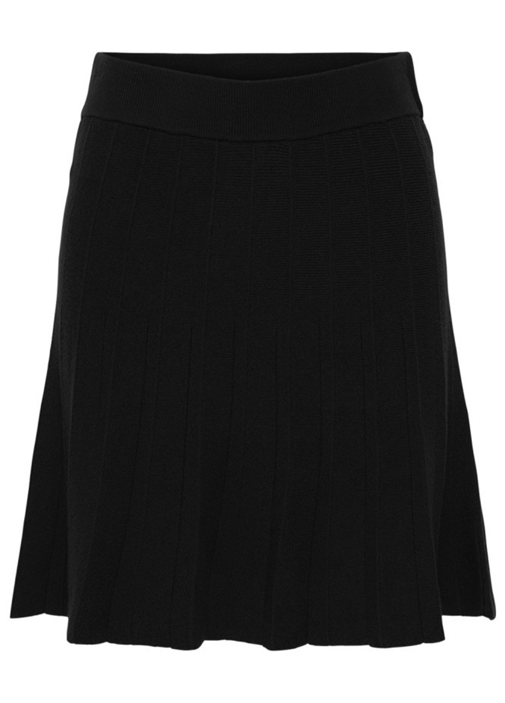 Черная кэжуал однотонная юбка Only а-силуэта (трапеция)