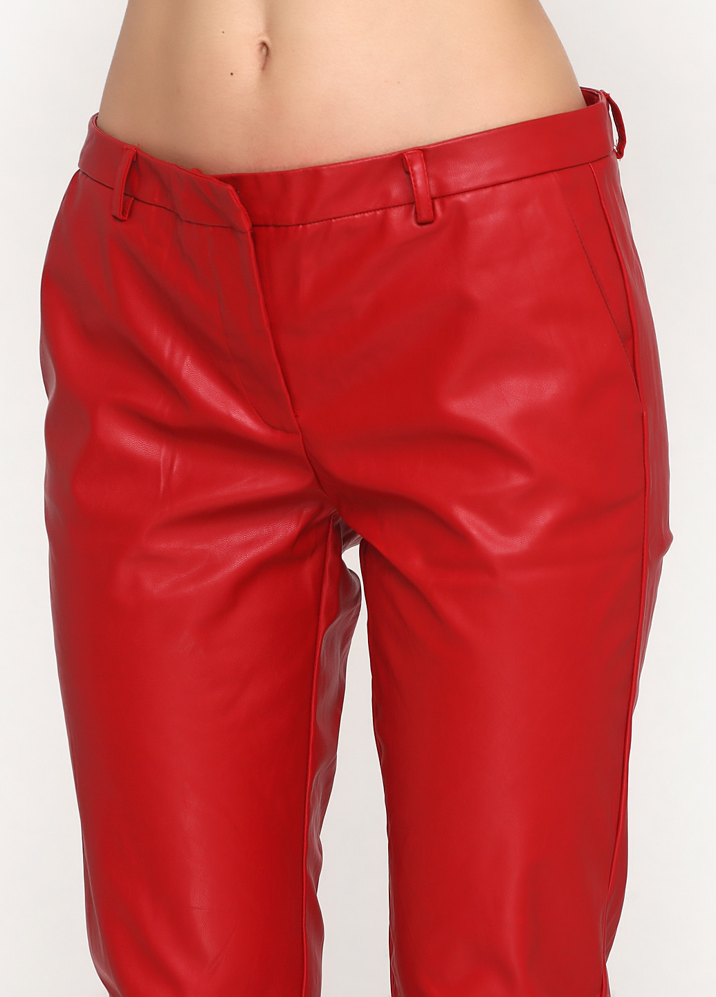 Красные кэжуал демисезонные зауженные брюки Opus