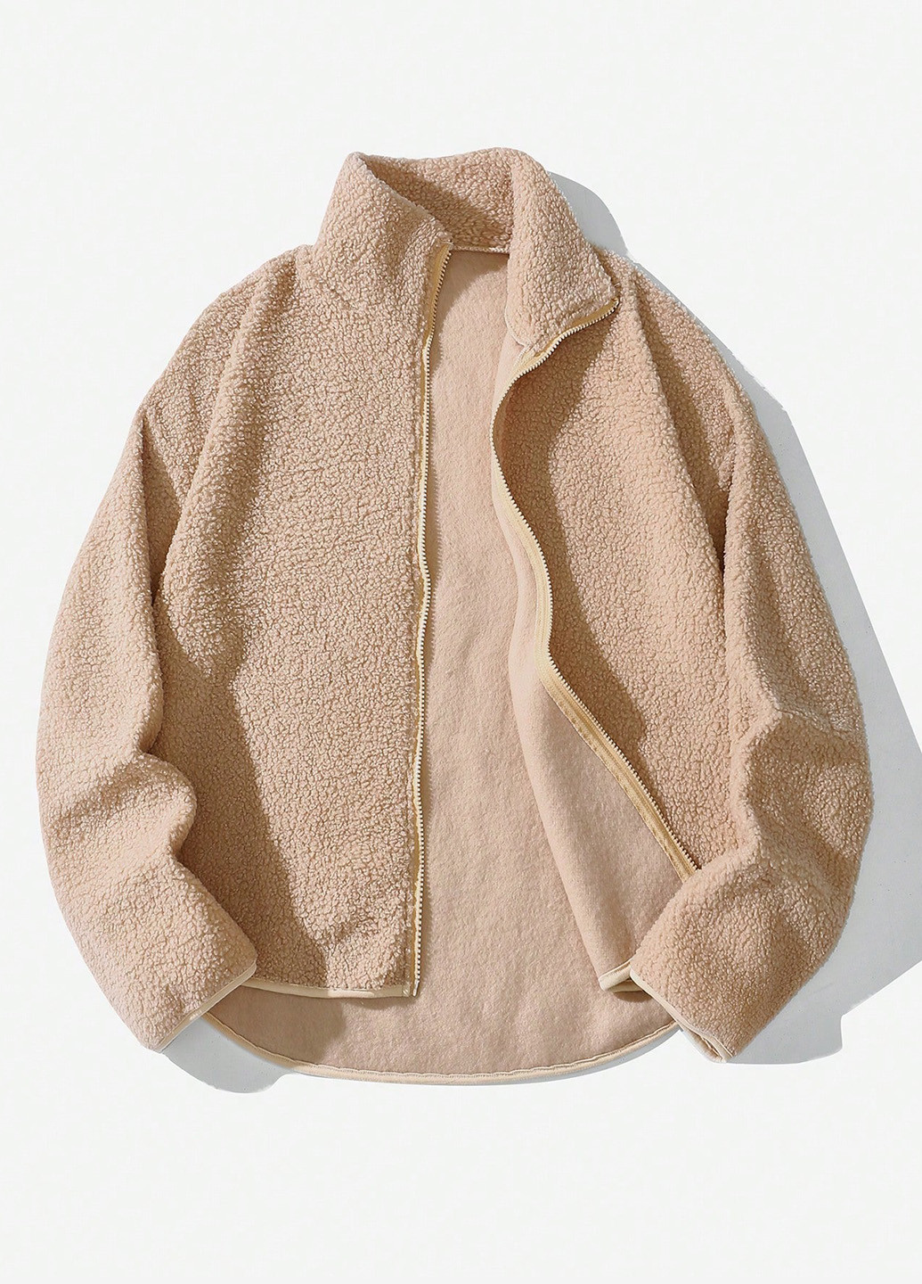 Песочная демисезонная куртка SHEIN