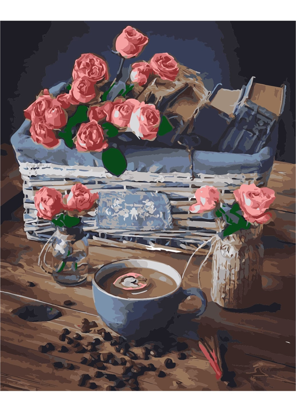 Картина за номерами "Вінтажні троянди" 40х50 см ArtStory (250449247)