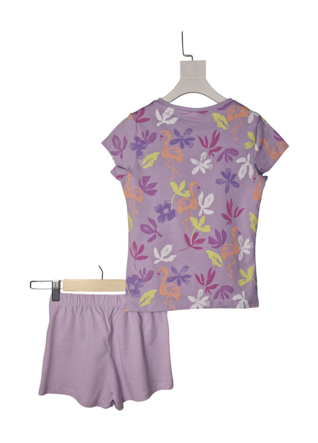 Сиреневая всесезон пижама (футболка, шорты) футболка + шорты C&A