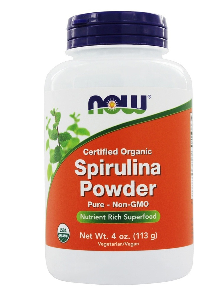 Органическая Спирулина, Порошок, Organic Spirulina,, 113 гр Now Foods (228291828)