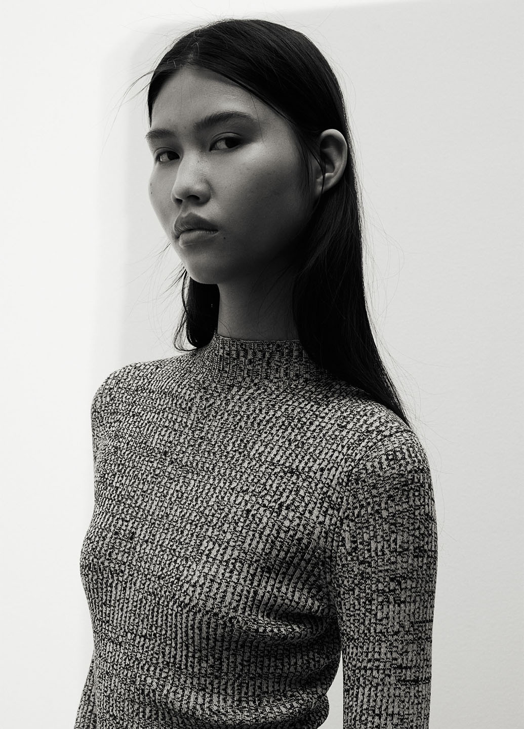 Світло-сіра кежуал сукня силуетна, сукня-водолазка H&M меланжева