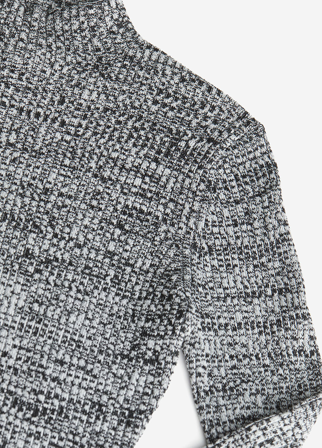 Світло-сіра кежуал сукня силуетна, сукня-водолазка H&M меланжева