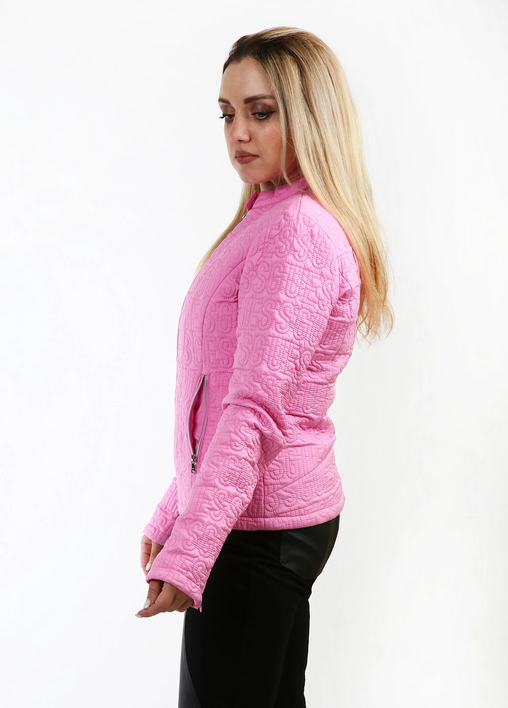 Рожева демісезонна куртка Guess