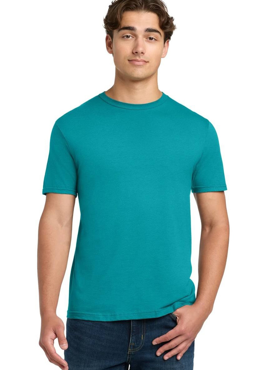 Бирюзовая футболка Gildan