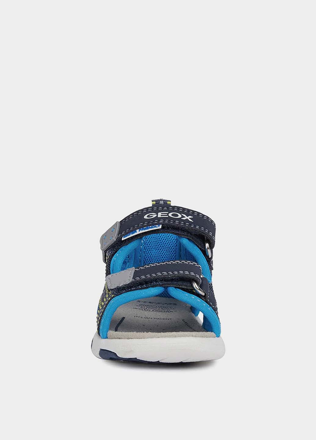 Синие кэжуал сандалии Geox на липучке