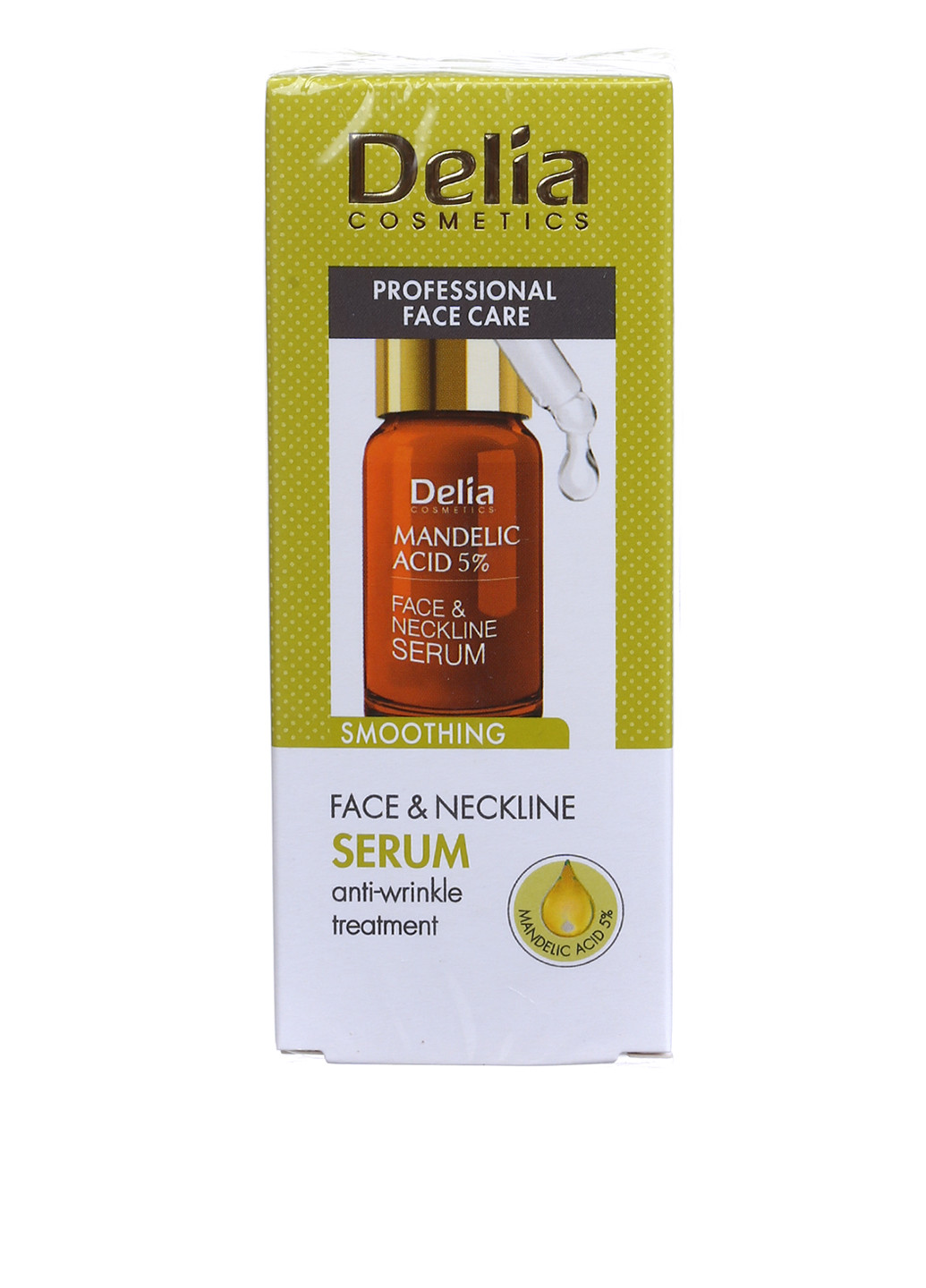 Сыворотка разглаживающая для лица, шеи и декольте с миндальной кислотой, 10 мл Delia Cosmetics (26919795)