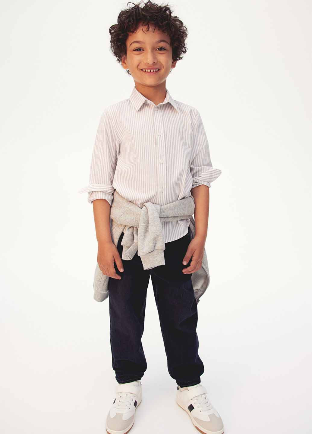 Цветная кэжуал рубашка в полоску H&M