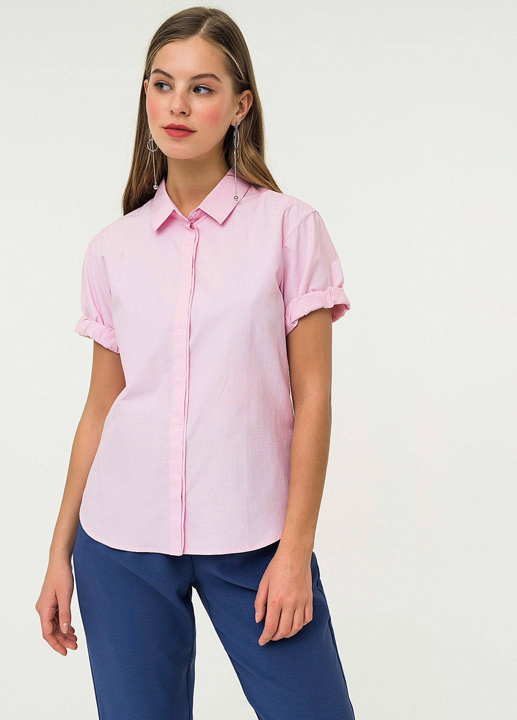 Светло-розовая кэжуал рубашка befree