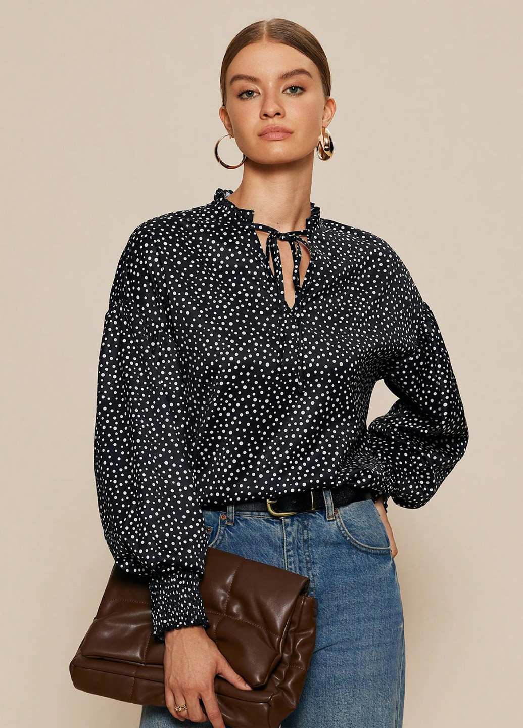 Чорна блуза SHEIN