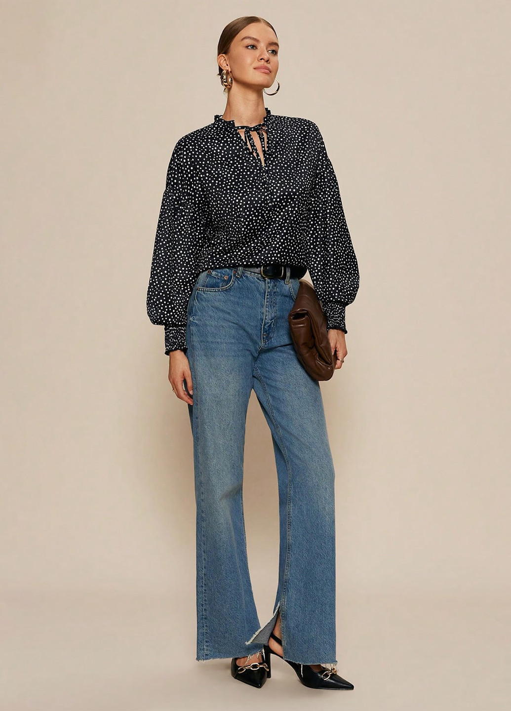 Чорна блуза SHEIN