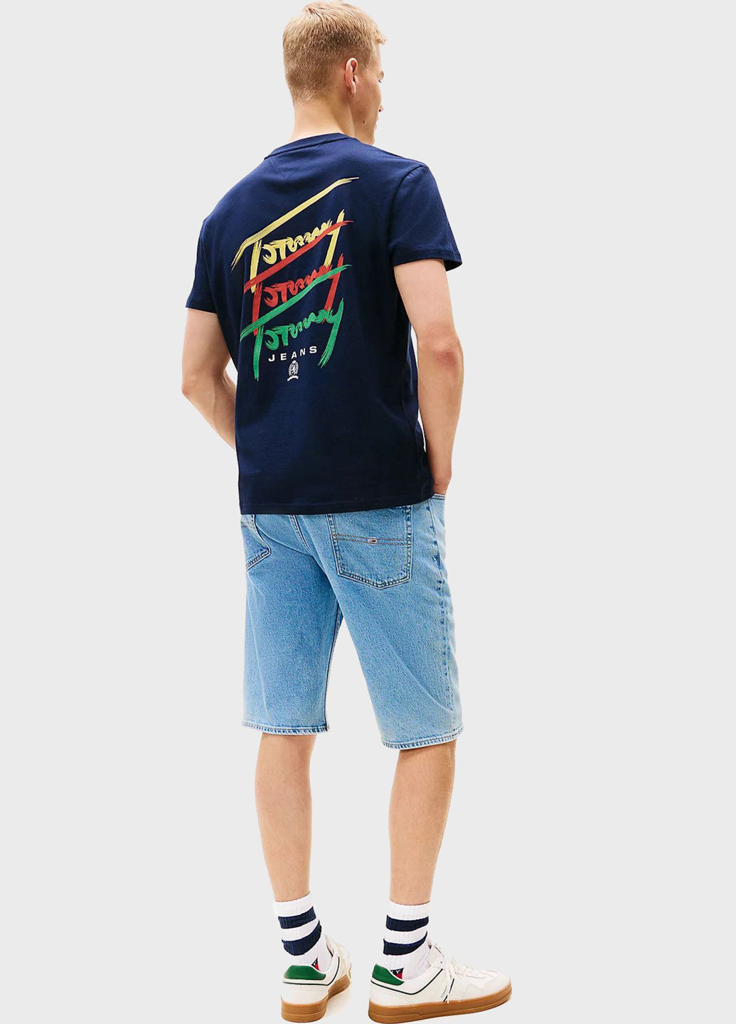 Індиго футболка Tommy Jeans