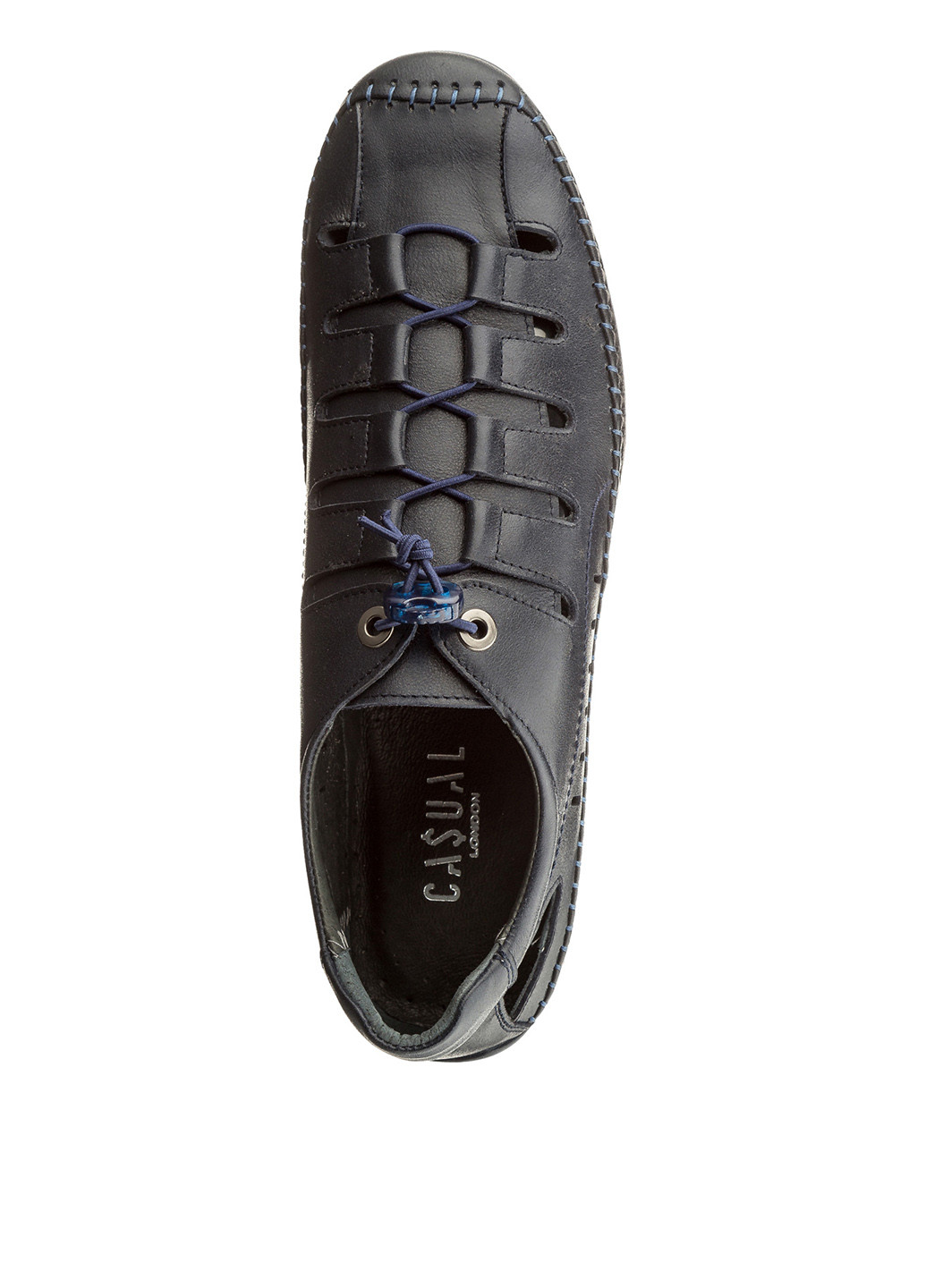 Темно-синие кэжуал туфли Casual на шнурках