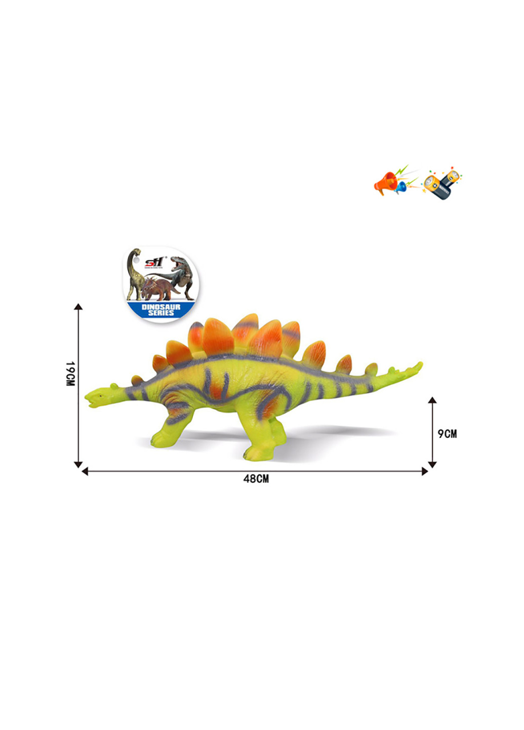 Резиновое животное Динозавр No Brand sdh359-12 (255292413)