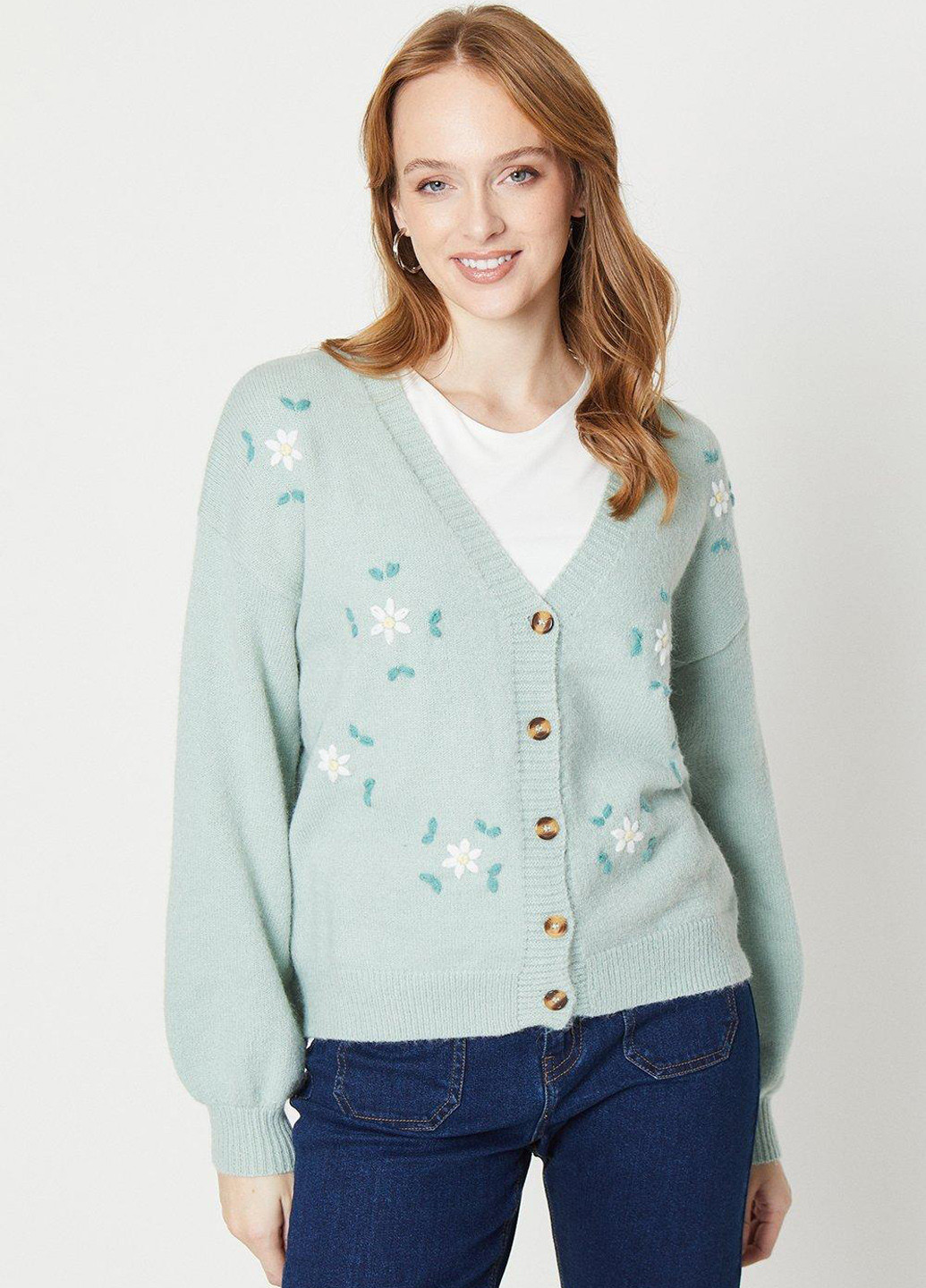 Мятный демисезонный кардиган Oasis