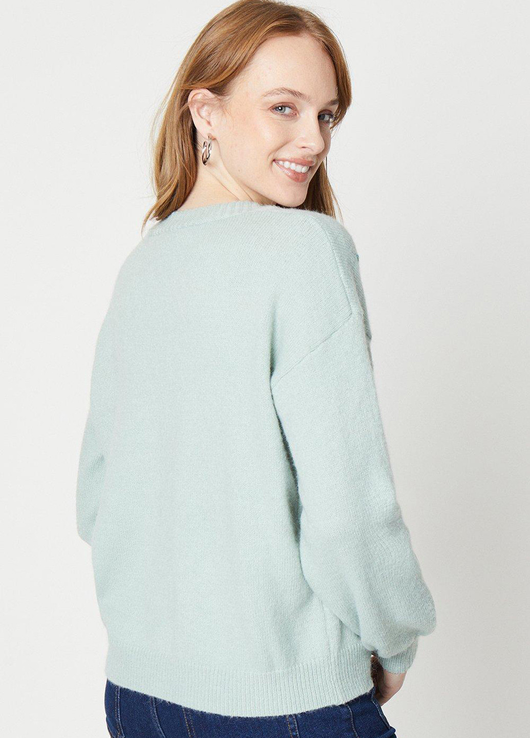 Мятный демисезонный кардиган Oasis