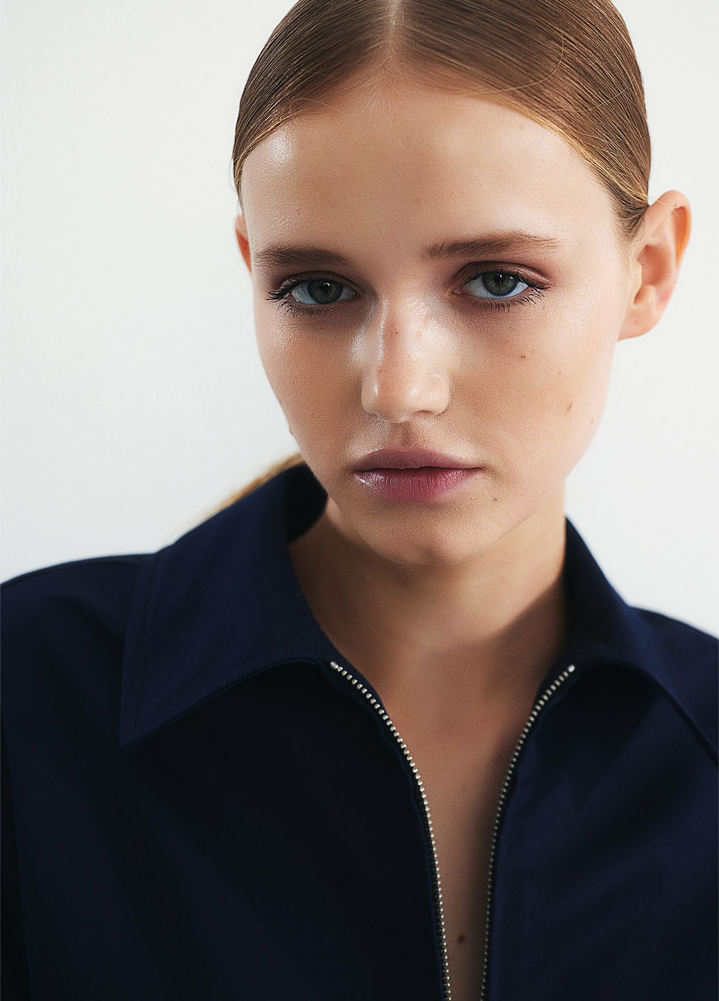 Темно-синя демісезонна куртка куртка-піджак H&M