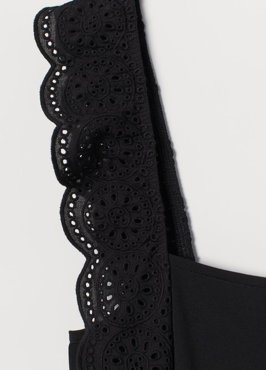 Комбінезон H&M комбінезон-шорти однотонний чорний кежуал віскоза, трикотаж