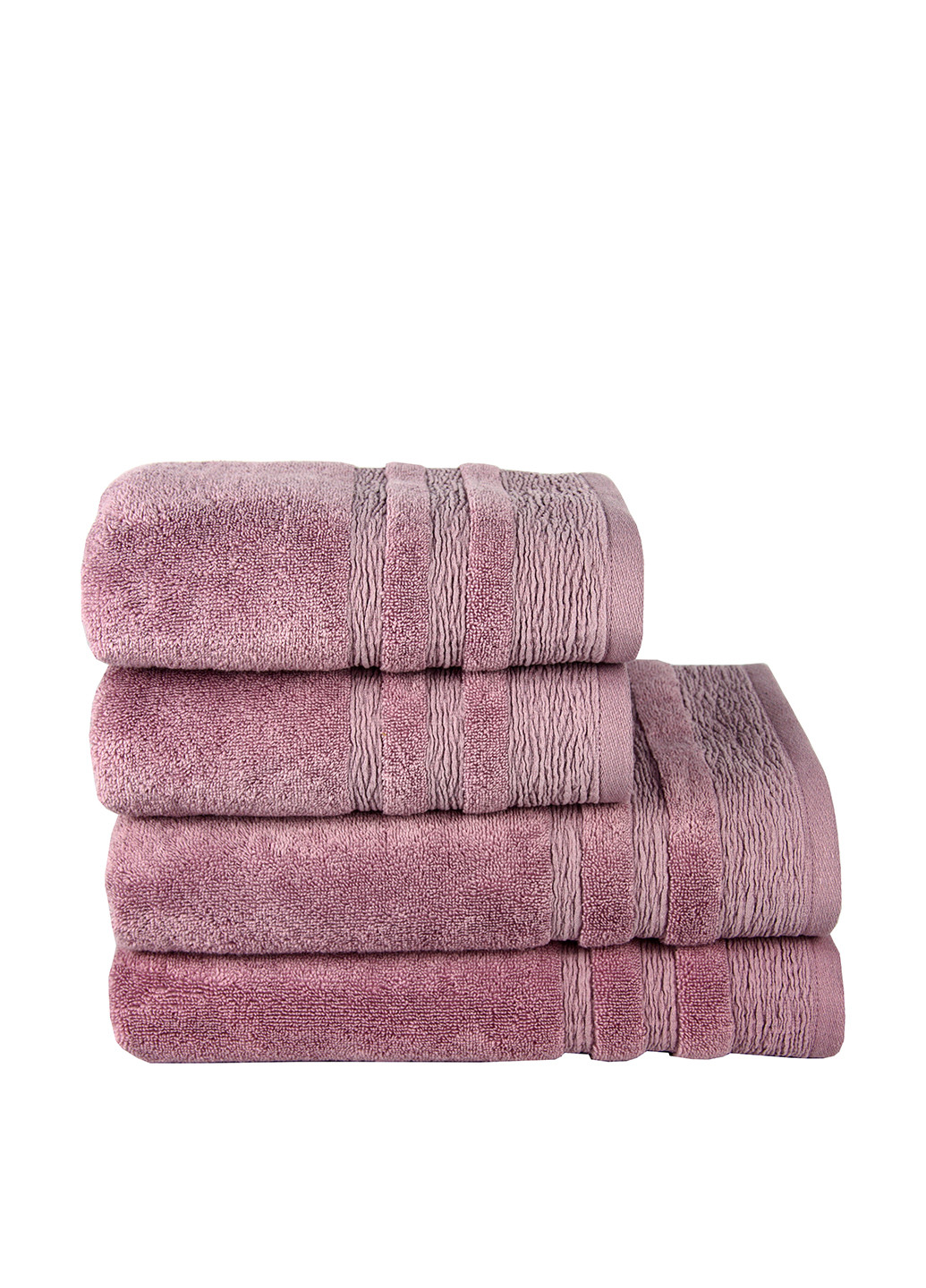 Maisonette полотенце (1 шт.), 70х140 см однотонный розово-коричневый производство - Турция