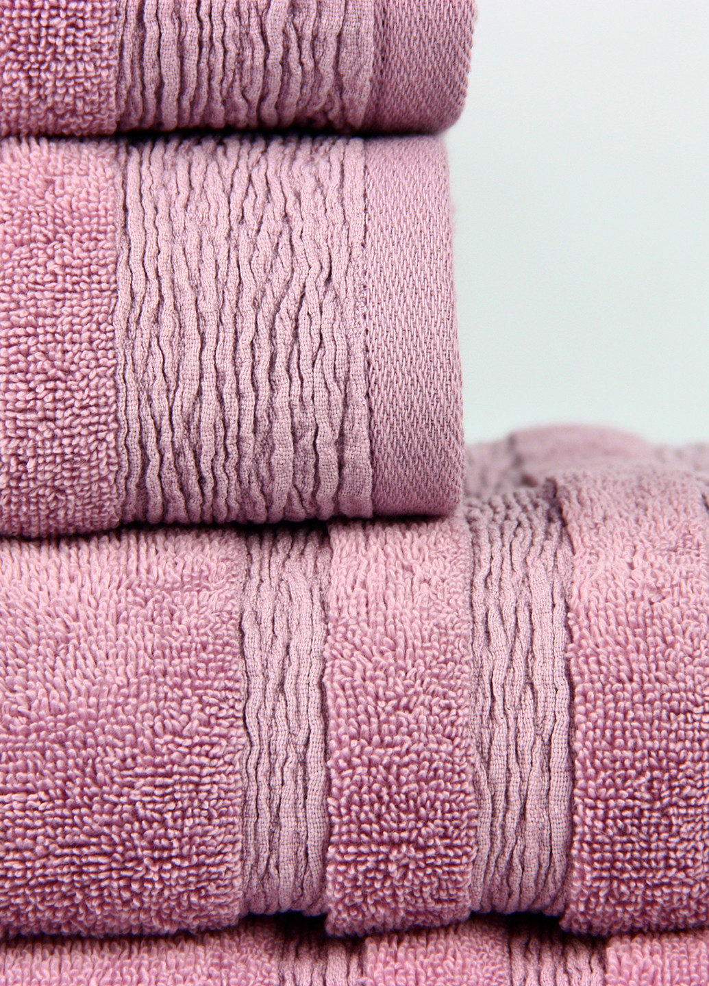 Maisonette полотенце (1 шт.), 70х140 см однотонный розово-коричневый производство - Турция